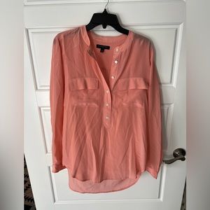 Banana republic silk peach top